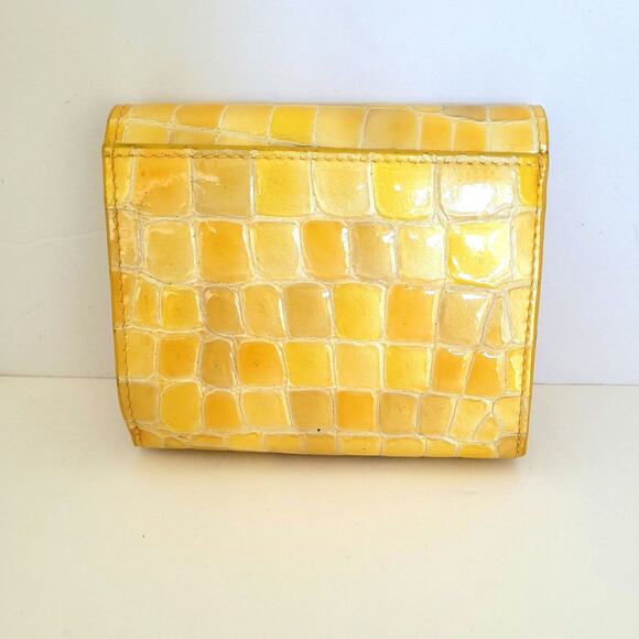 Cocco Fiore Zip Clutch Purple Croc Animal Embossed Large Wallet Long Card Holder - Picture 2 of 11